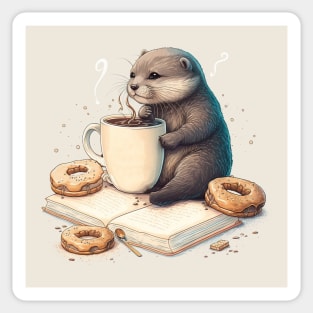 Reading Time is Otterly Fun Sticker
